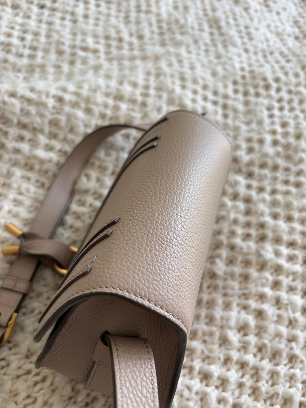Chloe Small Marcie Crossbody Bag in Taupe - Picture 11 of 14